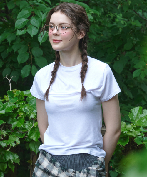 LOSSYROW(ロッシロー)の「Wrinkle Short Sleeve T-shirt White(Tシャツ/カットソー・レディース・その他・FREE)」の4枚目の写真