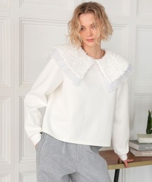 DONOBAN | ブロッサムオーバーカラートップス(Tシャツ/カットソー)