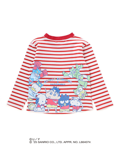 SLAP SLIP（スラップスリップ）の「【原作クレヨンしんちゃん×はぴだんぶい×SLAPSLIP】デニムポケット付きバックプリントTシャツ(80~120cm)（Tシャツ/カットソー・キッズ・レッド系その他/イエロー系その他・90cm/80ｃｍ/110cm/100cm/120cm）」の8枚目の写真