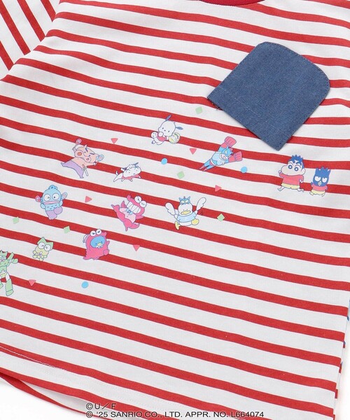 SLAP SLIP（スラップスリップ）の「【原作クレヨンしんちゃん×はぴだんぶい×SLAPSLIP】デニムポケット付きバックプリントTシャツ(80~120cm)（Tシャツ/カットソー・キッズ・レッド系その他/イエロー系その他・90cm/80ｃｍ/110cm/100cm/120cm）」の10枚目の写真