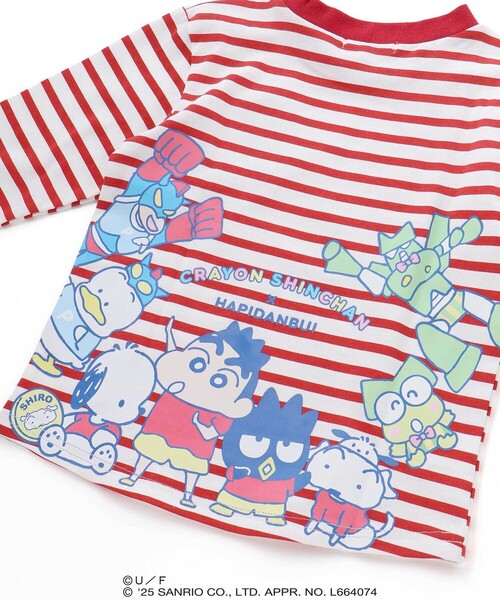 SLAP SLIP（スラップスリップ）の「【原作クレヨンしんちゃん×はぴだんぶい×SLAPSLIP】デニムポケット付きバックプリントTシャツ(80~120cm)（Tシャツ/カットソー・キッズ・レッド系その他/イエロー系その他・90cm/80ｃｍ/110cm/100cm/120cm）」の14枚目の写真