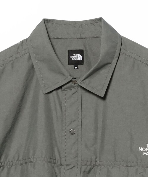 THE NORTH FACE（ザノースフェイス）の「THE NORTH FACE / S/S Nuptse Shirt（シャツ/ブラウス・メンズ・グレー/ブラック・SMALL/LARGE/MEDIUM/X-LARGE）」の4枚目の写真