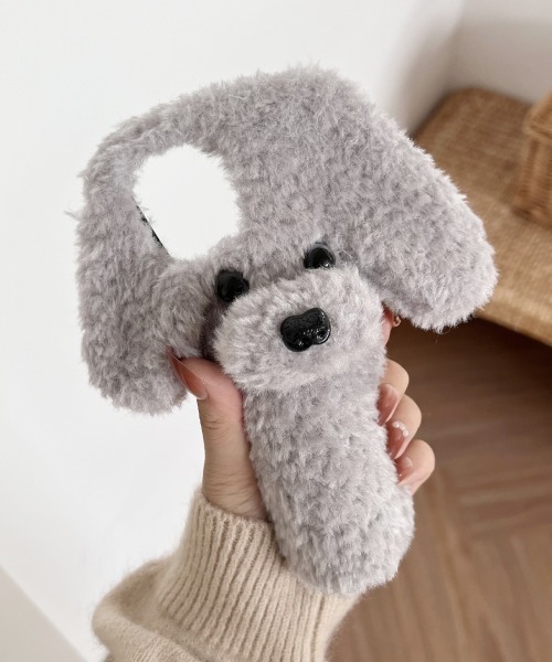 Fun & Daily(ファンアンドデイリー)の「Dog Funny iPhone 16 17 Case / アイフォンケース / プードル / ドッグモチーフ(スマホケース/カバー・レディース・ブラウン/グレー/ホワイト・iPhone 16/iPhone 17/iPhone 17 Pro/iPhone 16 Pro/iPhone 16 Pro Max/iPhone 17 Pro Max)」の9枚目の写真