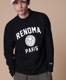 renoma PARIS（レノマパリス）の「BASIC COLLEGE LOGO MOCK NECK T LS（Tシャツ/カットソー）」
