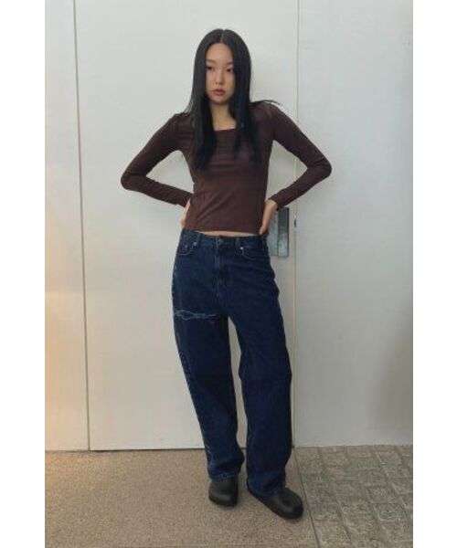 WELLBEING EXPRESS(ウェルビーイングエクスプレス)の「Mesh Point Top Brown(Tシャツ/カットソー・レディース・その他・ONE SIZE)」の3枚目の写真