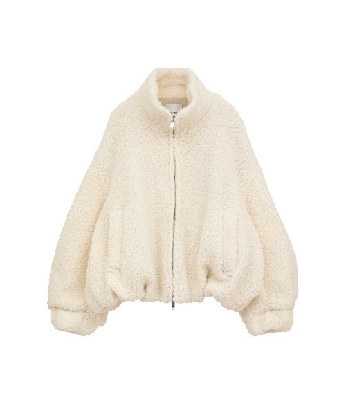 CLANE(クラネ)の「CLANE BALLOON BOA BLOUSON 19101-0032(ブルゾン・レディース・オフホワイト/ブラウン/グレー・2/1)」の21枚目の写真