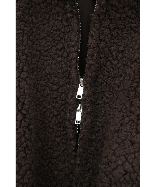 CLANE(クラネ)の「CLANE BALLOON BOA BLOUSON 19101-0032(ブルゾン・レディース・オフホワイト/ブラウン/グレー・2/1)」の7枚目の写真