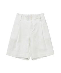 COTTON BELL（コットンベル）の「リネンショートパンツ - ホワイト（その他パンツ）」