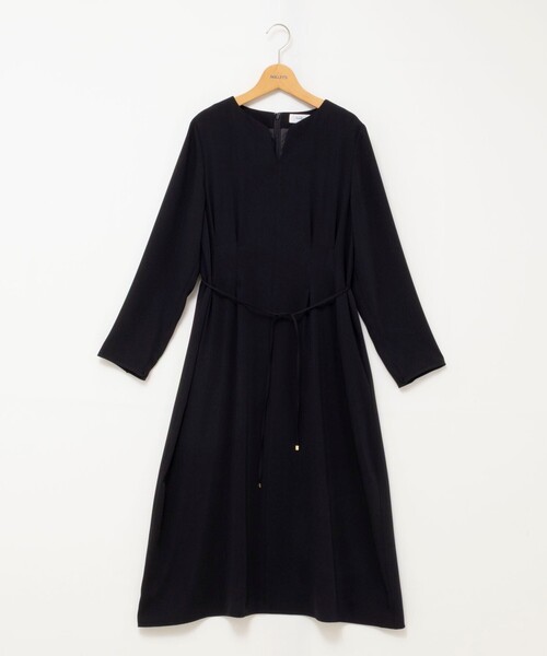 NOLLEY’S（ノーリーズ）の「ウォッシャブルウエストタックワンピース（ワンピース・レディース・ネイビー/ブラック・36/38）」の16枚目の写真