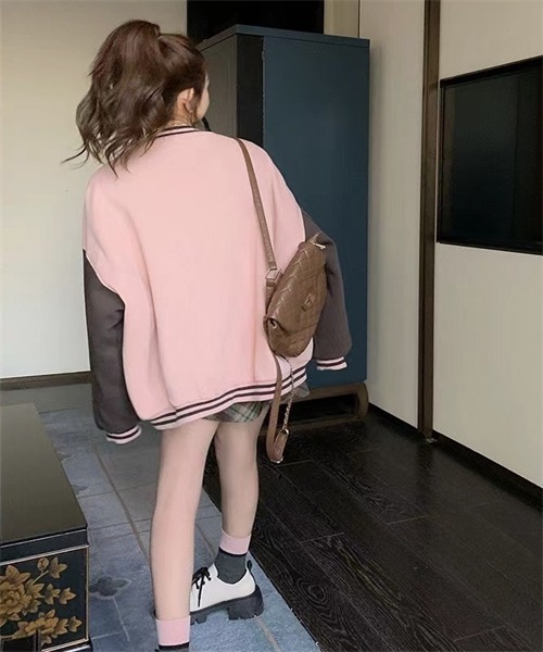 FREE STYLISTS(フリー スタイリスト)の「ビッグシルエット スタジャン(スタジャン・レディース・ピンク・M/L/2XL/XL)」の17枚目の写真