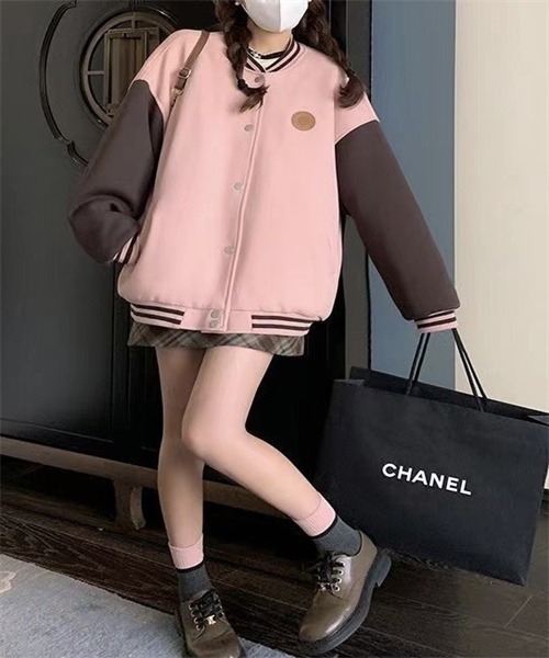 FREE STYLISTS(フリー スタイリスト)の「ビッグシルエット スタジャン(スタジャン・レディース・ピンク・M/L/2XL/XL)」の7枚目の写真