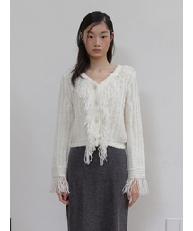 HAILEY TASSEL CADIGAN (IVORY)