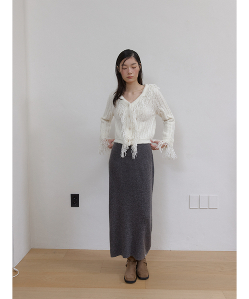 ASURA(アスラ)の「HAILEY TASSEL CADIGAN (IVORY)(カーディガン/ボレロ・レディース・その他・ONE SIZE)」の3枚目の写真