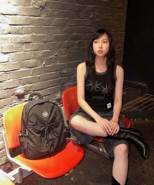 COVERNAT WOMAN(カバーナットウーマン)の「クローバーハート シャーリング ナイロン バックパック Black(バックパック/リュック・レディース・その他・FREE)」の13枚目の写真