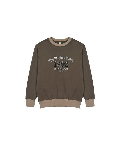 GRAIN DE BEAUTE（グランデボーテ）の「1992 MULTI SWEAT [CHARCOAL]（スウェット・レディース・チャコール・L/M/S）」の2枚目の写真