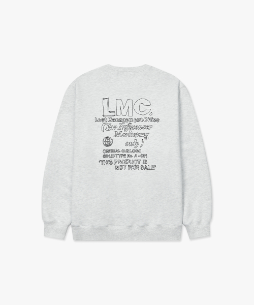 LMCの「FN DOODLE SWEATSHIRT light heather gray(スウェット・レディース・その他・M/L/XL/S)」の5枚目の写真