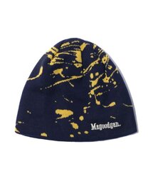 MAGOODGAN（メックウッドガン）の「ヘッドウェア 9310 イエローペインティング ネイビービーニー（ニットキャップ/ビーニー）」