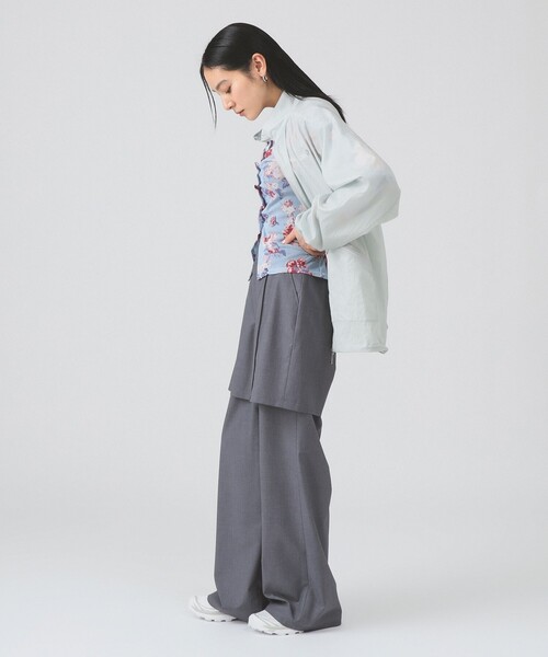 THE NORTH FACE(ザノースフェイス)の「THE NORTH FACE / GAR WIND JACKET(ナイロンジャケット・レディース・グレー・SMALL)」の4枚目の写真
