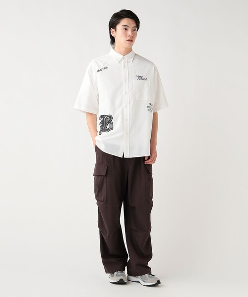 BEAMS HEART(ビームスハート)の「【6/18値下げ】レタード ワッペン オックスフォード シャツ(ユニセックス)(シャツ/ブラウス・メンズ・ネイビー/ホワイト/ブラック・LARGE/MEDIUM/SMALL)」の8枚目の写真