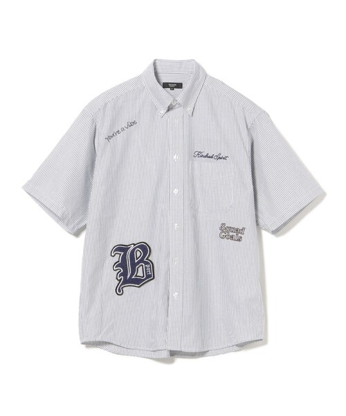 BEAMS HEART(ビームスハート)の「【6/18値下げ】レタード ワッペン オックスフォード シャツ(ユニセックス)(シャツ/ブラウス・メンズ・ネイビー/ホワイト/ブラック・LARGE/MEDIUM/SMALL)」の12枚目の写真