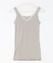 Q | バイカラーテレコタンク(タンクトップ)