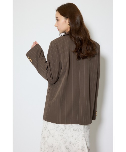 rienda（リエンダ）の「ピークドラペルダブルテーラードジャケット 春服（テーラードジャケット・レディース・グレー/ブラック/ブラウン・FREE）」の12枚目の写真