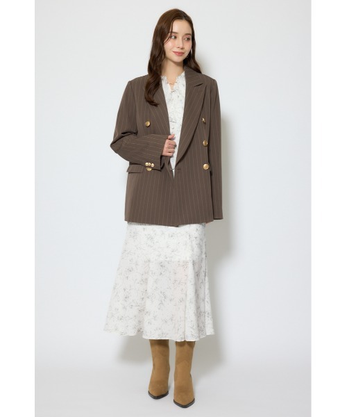 rienda（リエンダ）の「ピークドラペルダブルテーラードジャケット 春服（テーラードジャケット・レディース・グレー/ブラック/ブラウン・FREE）」の14枚目の写真