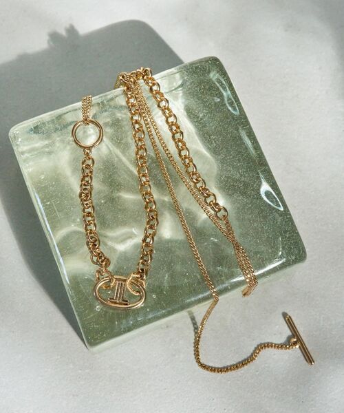 LANVIN en Bleu(ランバンオンブルー)の「2wayチェーンネックレス(ネックレス・レディース・シルバー/ゴールド・FREE)」の2枚目の写真