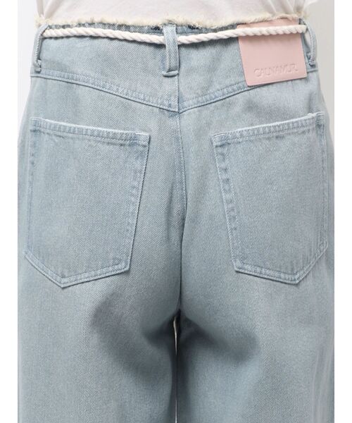 Now me. by NYLON JAPAN（ナウミーバイナイロンジャパン）の「ウエストフリンジデニムパンツ（デニムパンツ・レディース・ブルー/ピンク・SMALL/MEDIUM）」の18枚目の写真