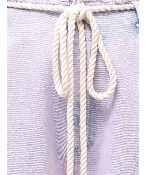 CALNAMUR(カルナムール)の「ウエストフリンジデニムパンツ(デニムパンツ・レディース・ブルー/ピンク・SMALL/MEDIUM)」の3枚目の写真