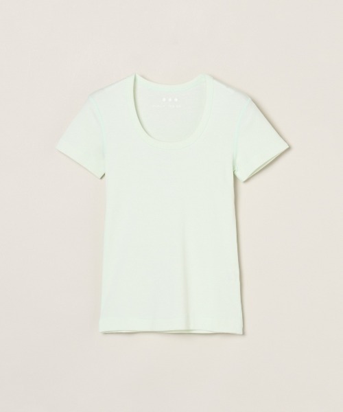 three dots(スリードッツ)の「ジェシカ(Tシャツ/カットソー・レディース・ベージュ系その他/グレー系その他/オフホワイト/ライム・MEDIUM/SMALL)」の4枚目の写真