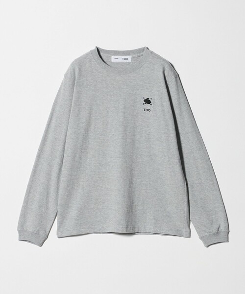 TOGA TOO>エンブロイダリー ロングスリーブ Tシャツ LT.GRAY(T TOGA TOO>エンブロイダリー ロングスリーブ Tシャツ LT.GRAY(T
