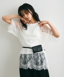 レースオーバーTシャツ