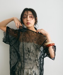 レースオーバーTシャツ