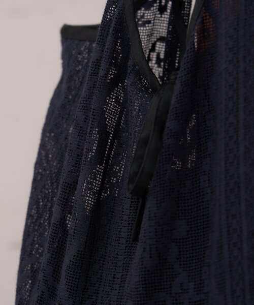 WILLOW（ウィロー）の「【willow】ネット総レースBAG（トートバッグ・レディース・ブラック/ホワイト・ONE SIZE）」の7枚目の写真