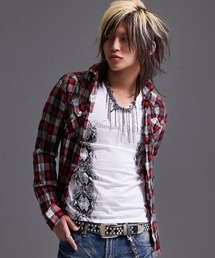 FUGA（フーガ）の「『FUGA/フーガ』顔料加工チェックシャツ（シャツ/ブラウス）」