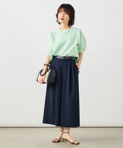 NOLLEY’S(ノーリーズ)の「《手洗い可能》ホールガーメントパフスリーブニットT(ニット/セーター・レディース・ブラック系その他/ホワイト系その他2/グリーン系その他・38)」の15枚目の写真