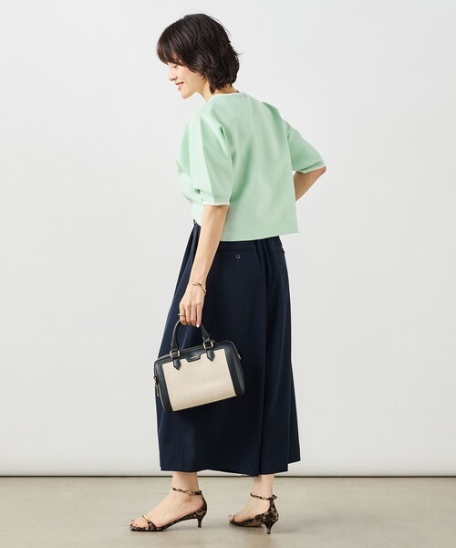 NOLLEY’S(ノーリーズ)の「《手洗い可能》ホールガーメントパフスリーブニットT(ニット/セーター・レディース・ブラック系その他/ホワイト系その他2/グリーン系その他・38)」の17枚目の写真