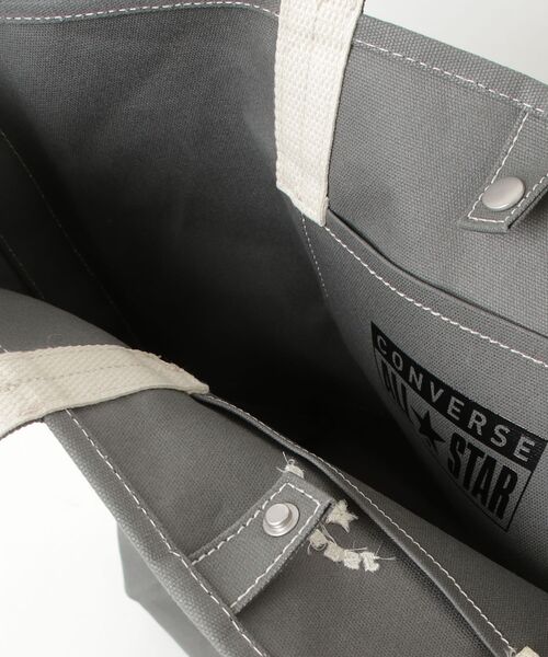 CONVERSE(コンバース)の「【CONVERSE/コンバース】AS CANVAS TOTE BAG M /キャンバスバッグM(トートバッグ・メンズ・グレー/ブラック/ベージュ/ネイビー/オフホワイト/カーキ・FREE)」の19枚目の写真