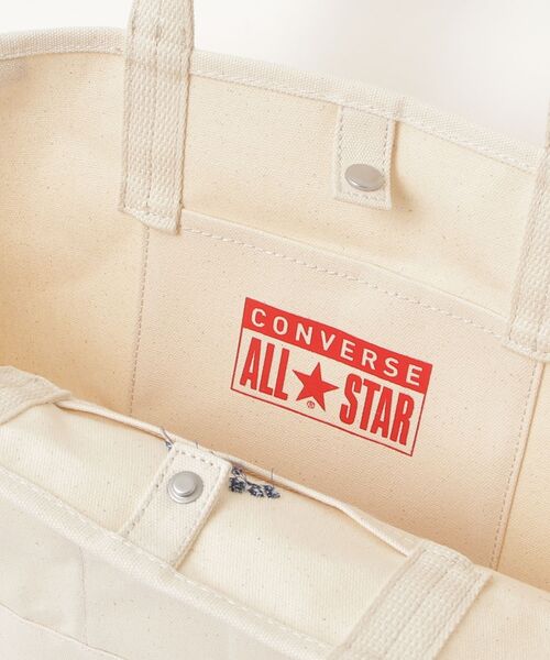 CONVERSE(コンバース)の「【CONVERSE/コンバース】AS CANVAS TOTE BAG M /キャンバスバッグM(トートバッグ・メンズ・グレー/ブラック/ベージュ/ネイビー/オフホワイト/カーキ・FREE)」の22枚目の写真