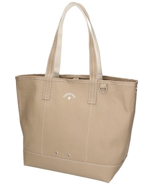 CONVERSE(コンバース)の「【CONVERSE/コンバース】AS CANVAS TOTE BAG M /キャンバスバッグM(トートバッグ・メンズ・グレー/ブラック/ベージュ/ネイビー/オフホワイト/カーキ・FREE)」の4枚目の写真