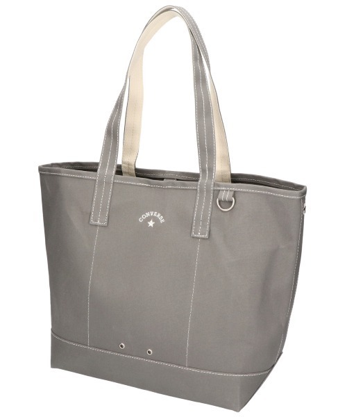 CONVERSE(コンバース)の「【CONVERSE/コンバース】AS CANVAS TOTE BAG M /キャンバスバッグM(トートバッグ・メンズ・グレー/ブラック/ベージュ/ネイビー/オフホワイト/カーキ・FREE)」の3枚目の写真