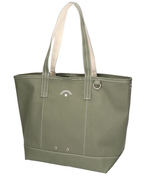 CONVERSE(コンバース)の「【CONVERSE/コンバース】AS CANVAS TOTE BAG M /キャンバスバッグM(トートバッグ・メンズ・グレー/ブラック/ベージュ/ネイビー/オフホワイト/カーキ・FREE)」の5枚目の写真