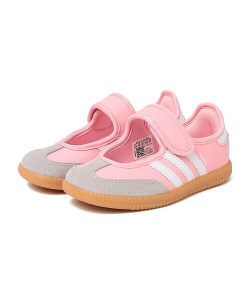 SHIPS（シップス）の「adidas:SAMBA JANE I スニーカー（スニーカー・キッズ・ホワイト系その他/ピンク・13/14/15 /16）」の2枚目の写真