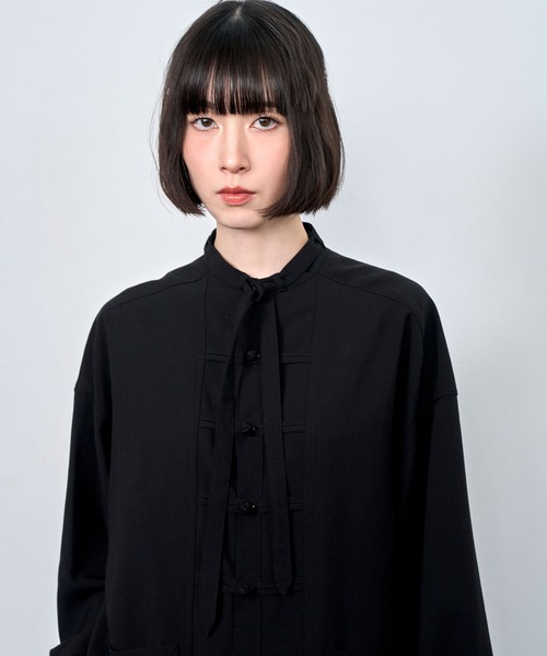 Nora Lily（ノラリリー）の「【Nora Lily】China loop L/S Shirt（シャツ/ブラウス・メンズ・ライトパープル/ブラック/ブルー・FREE）」の6枚目の写真