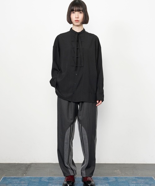 Nora Lily（ノラリリー）の「【Nora Lily】China loop L/S Shirt（シャツ/ブラウス・メンズ・ライトパープル/ブラック/ブルー・FREE）」の10枚目の写真