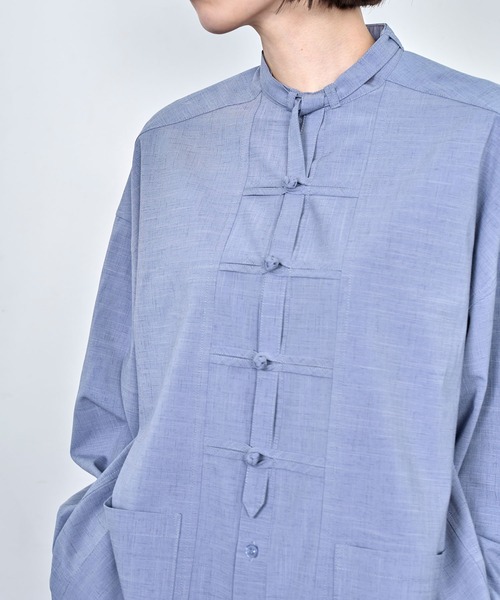 Nora Lily（ノラリリー）の「【Nora Lily】China loop L/S Shirt（シャツ/ブラウス・メンズ・ライトパープル/ブラック/ブルー・FREE）」の17枚目の写真