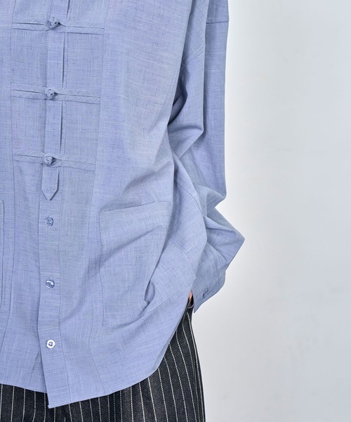 Nora Lily（ノラリリー）の「【Nora Lily】China loop L/S Shirt（シャツ/ブラウス・メンズ・ライトパープル/ブラック/ブルー・FREE）」の18枚目の写真