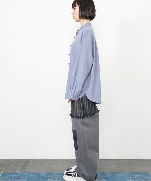 Nora Lily（ノラリリー）の「【Nora Lily】China loop L/S Shirt（シャツ/ブラウス・メンズ・ライトパープル/ブラック/ブルー・FREE）」の21枚目の写真