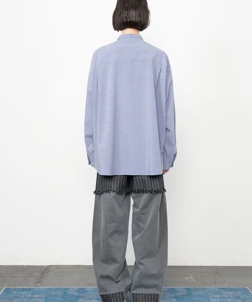 Nora Lily（ノラリリー）の「【Nora Lily】China loop L/S Shirt（シャツ/ブラウス・メンズ・ライトパープル/ブラック/ブルー・FREE）」の22枚目の写真